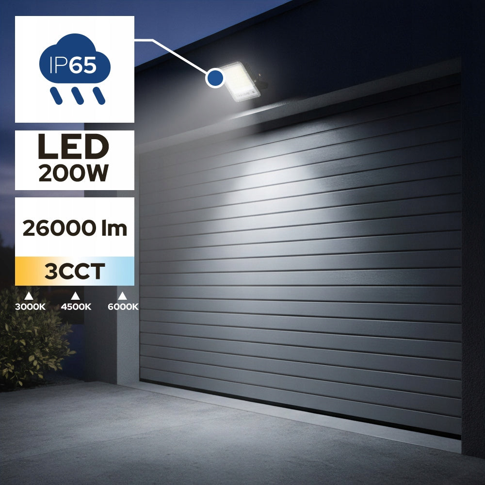 HOROZ Floodlight LED Halogen Lamp PALLAS 200W 3CCT Outdoor IP65 Manufacturer code 068-030-1200