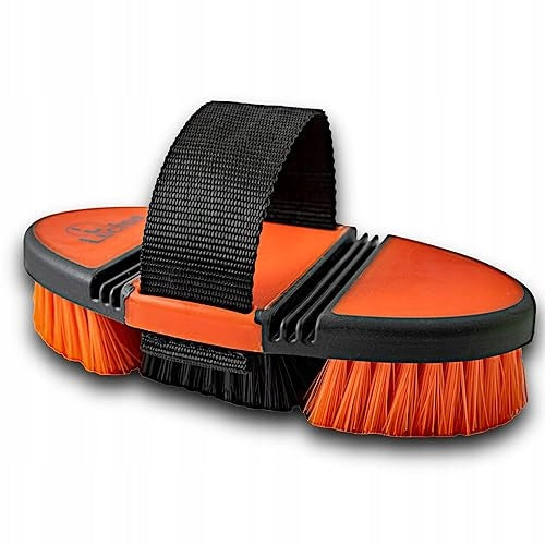 HORSE BRUSH SOFT ORANGE ERGONOMIC CARE FOR HOME