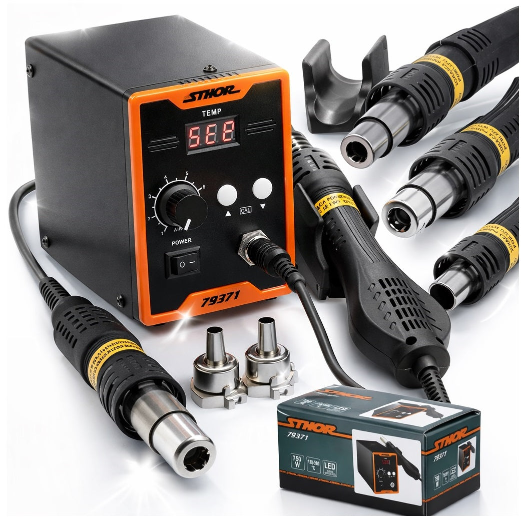 HOT AIR SOLDERING STATION 750W 100-500°C DISPLAY 79371