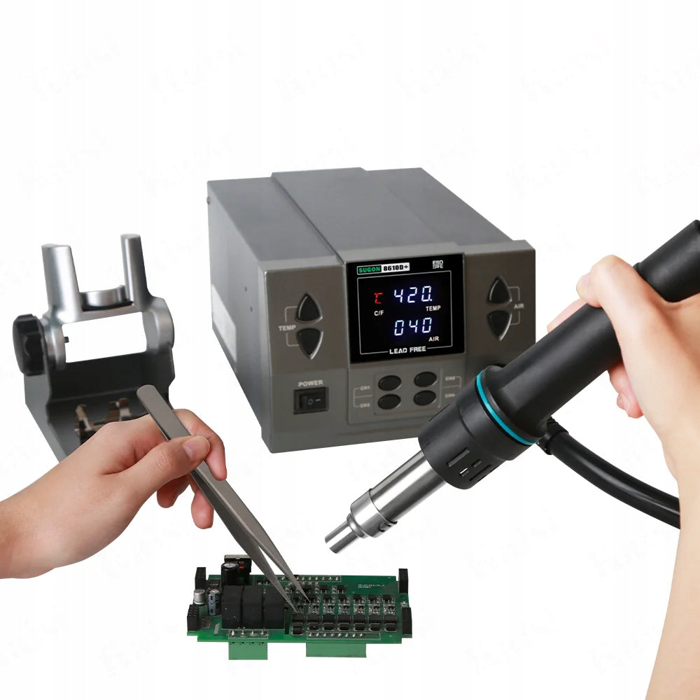 HOT AIR SOLDERING STATION FOR BGA SMD SUGON 8610D+ 1000W Model 8610D+
