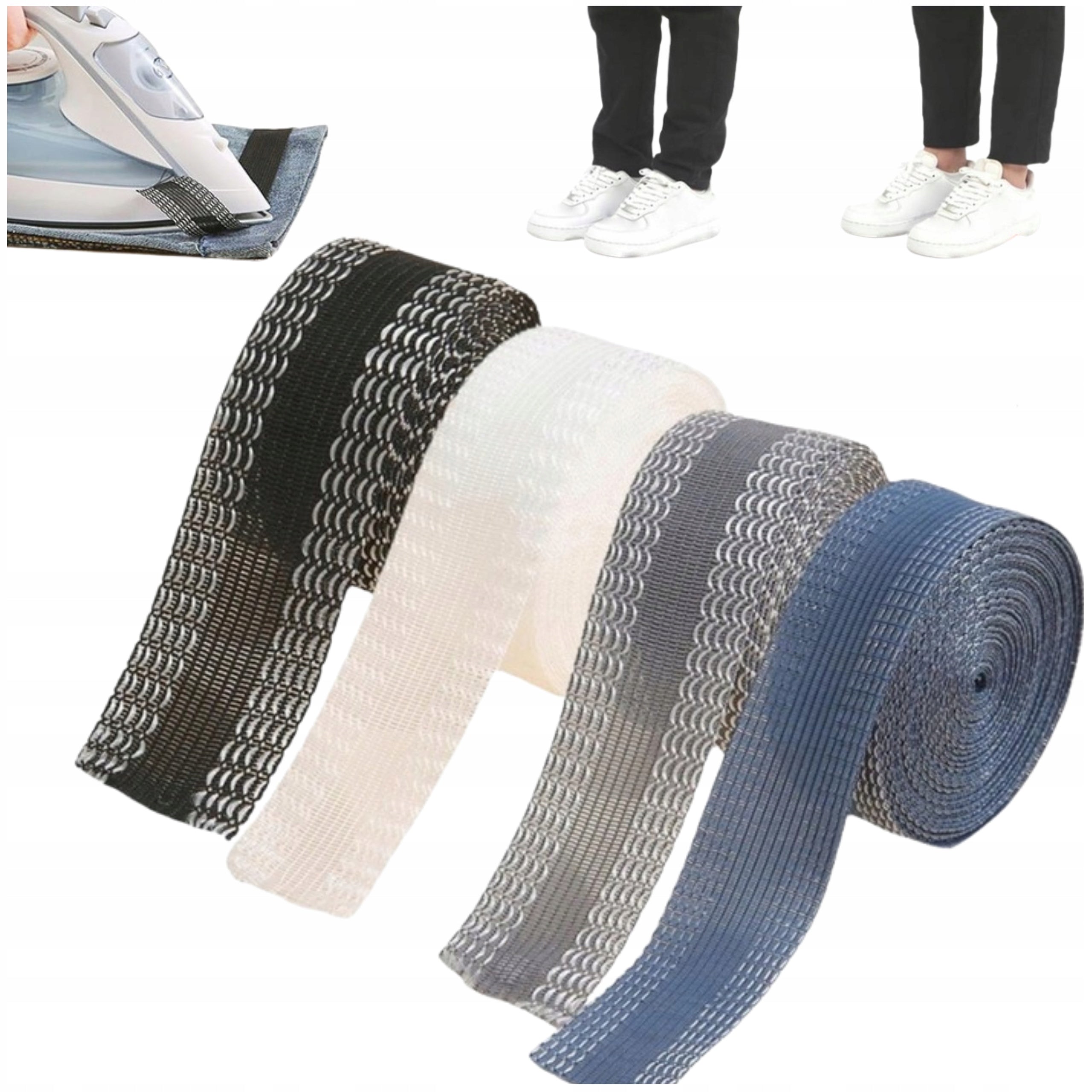 HOT PRESS PANTS ROLL-UP TAPE SHORTENING LEG 4x5M