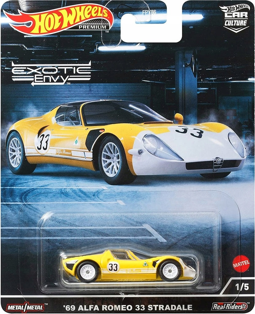 Spielzeugauto Hot Wheels Premiums Alfa Romeo 33 Stradale 