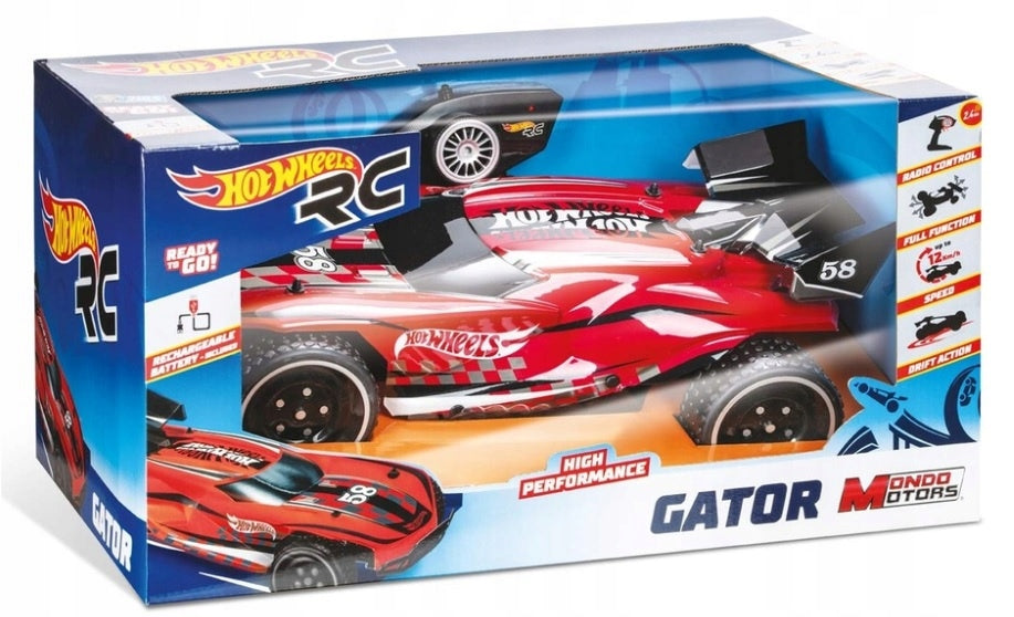 HOT WHEELS RC REMOTE CONTROLLED GATOR MONDO AUTO CAR ORIGINAL 1:10