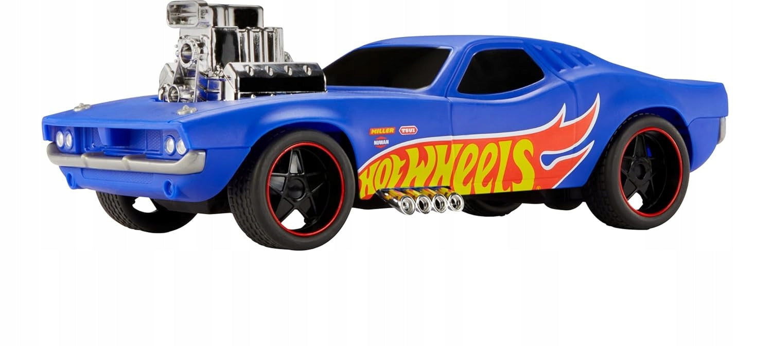 HOT WHEELS RODGER DODGER RC 1:16 AUTO REMOTE CONTROLLED CAR HTP54 Color blue