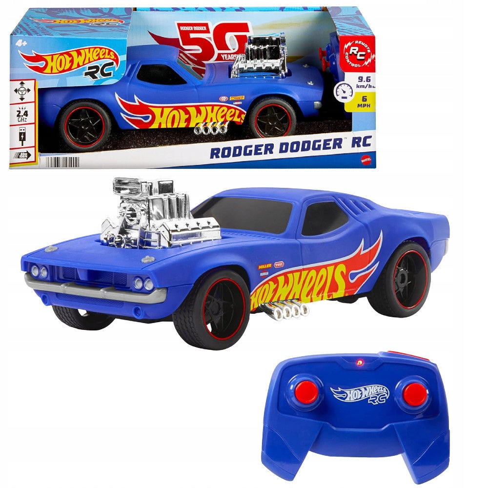 HOT WHEELS RODGER DODGER RC 1:16 AUTO REMOTE CONTROLLED CAR HTP54