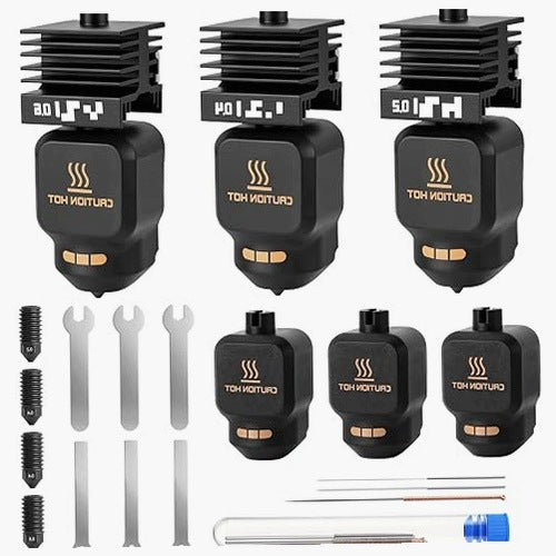 HOTEND NOZZLE 3 PACK 0 2 0 4 0 6MM FOR BAMBU LAB P2S PRINTER Silicone
