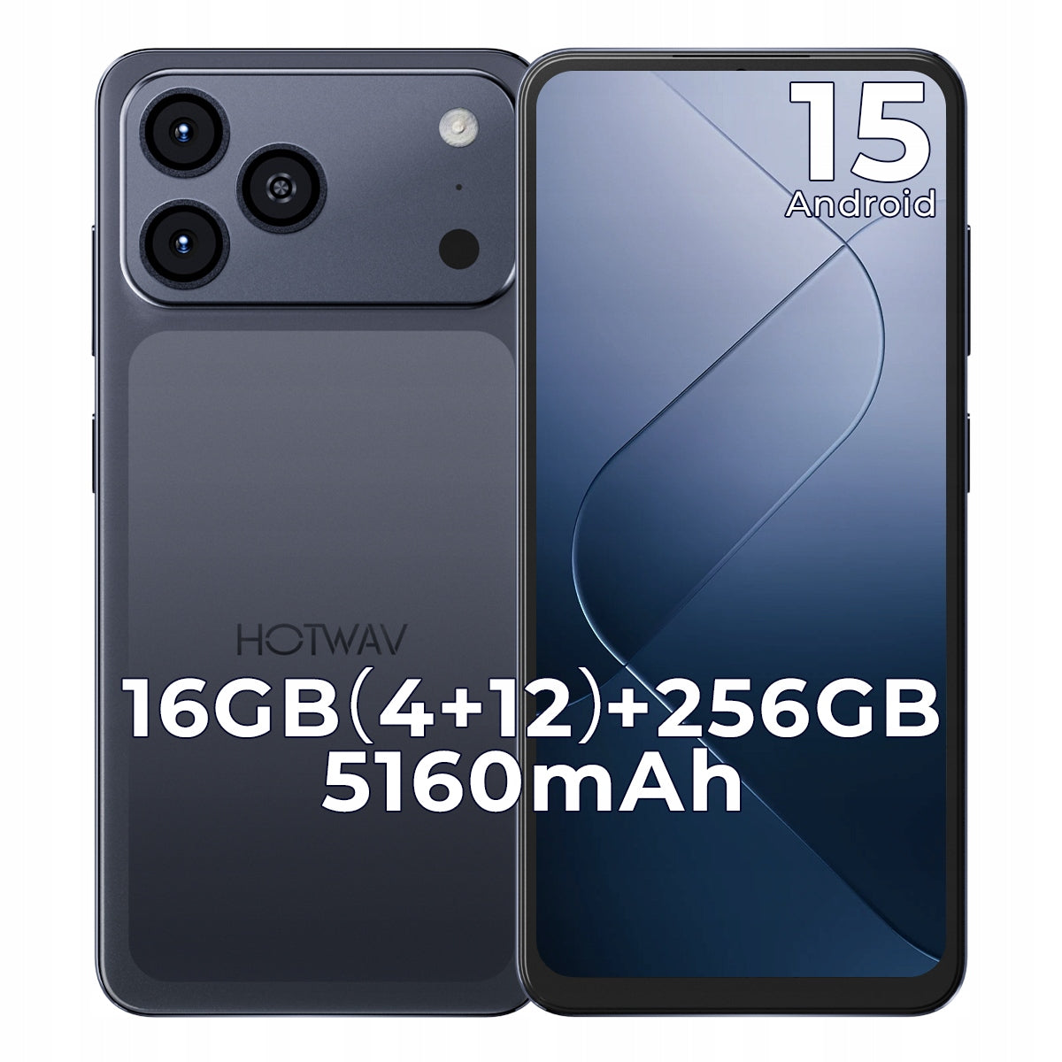 HOTWAV A17 Pro Max Černá