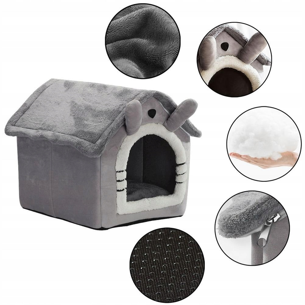 HOUSE with ears for cat dog BED 2in1 M I154 Kind bed