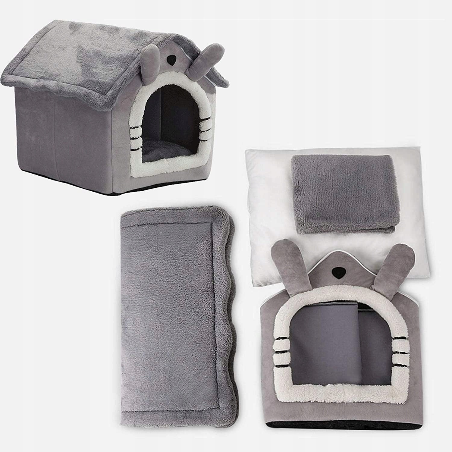 HOUSE with ears for cat dog BED 2in1 M I154 Trade name I154 M