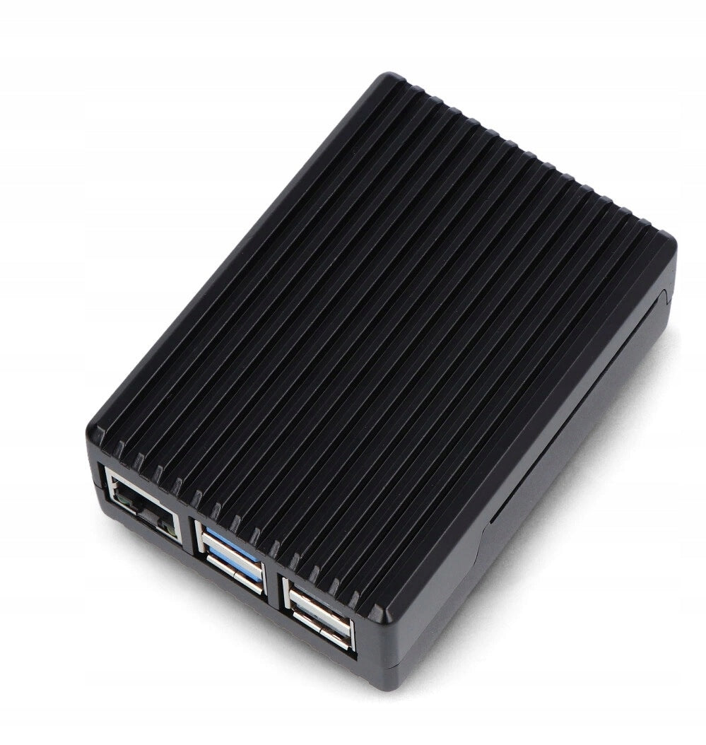 HOUSING FOR RASPBERRY PI 5 - WITH CUTOUTS - ALUMINIUM - BLACK CASE Manufacturer no brand
