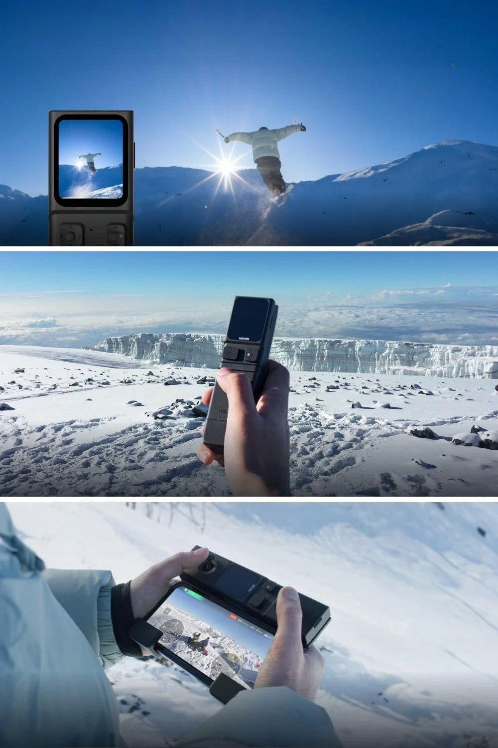 HOVERAir X1 PRO Action Cam 4K Drone with Ski Camera Kombo 10 modes 42 km/h Packaging status original