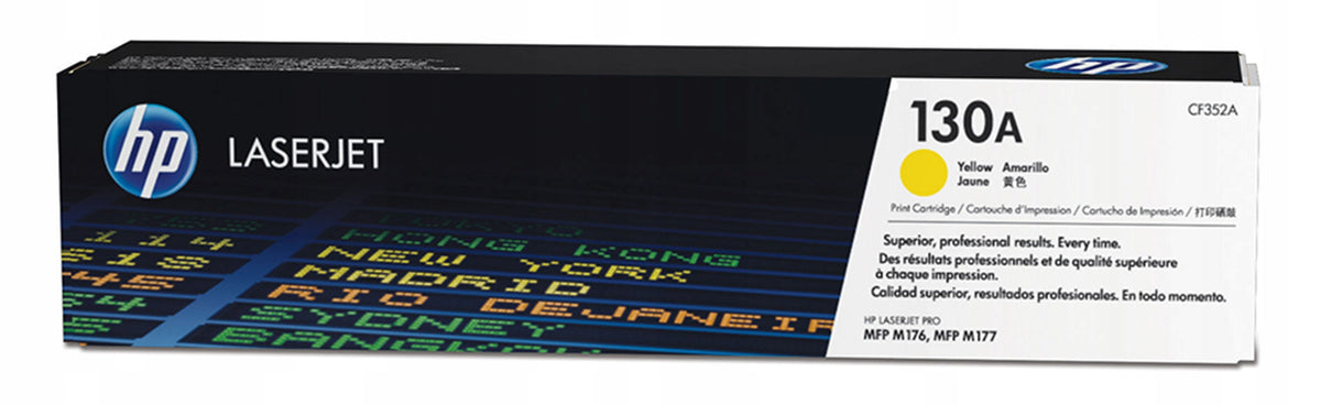 HP 130A Yellow Toner Cartridge (CF352A) - 1,000 Pages