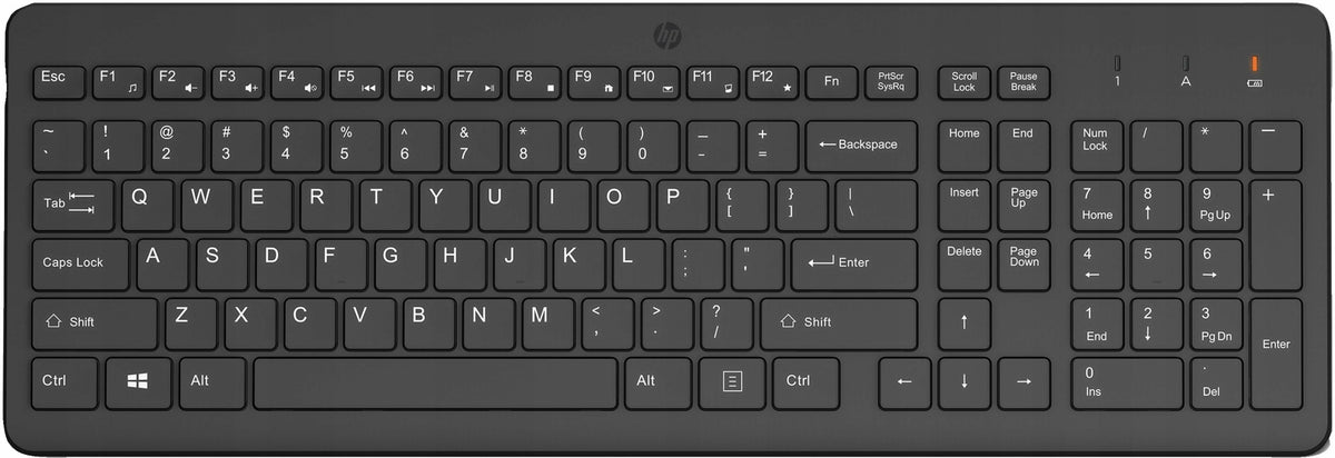 HP 225 Wireless Keyboard - Comfort and Style in the Office