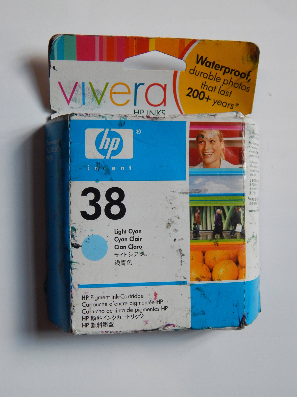 HP 38 C9418A light blue (light cyan) ink