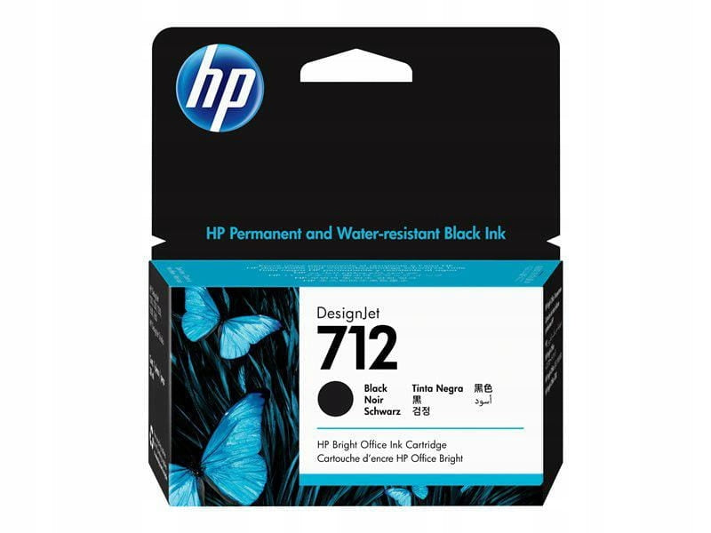 HP 712 Black 3ED70A 38 ml ink