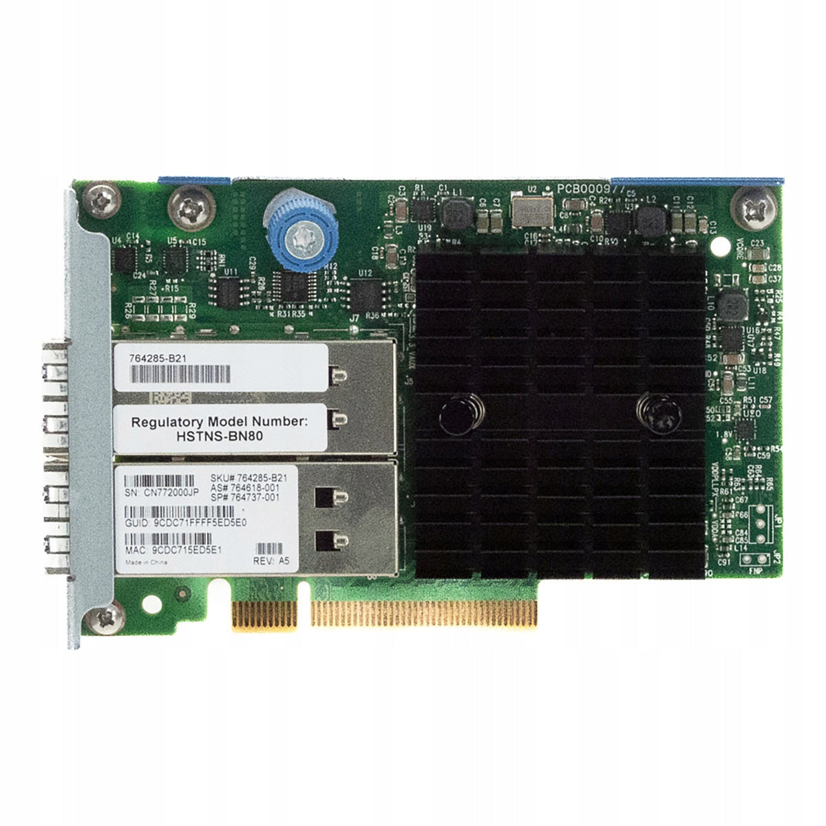 HP 764737-001 544+ FLR-QSFP DUAL QSFP+ PCIe x8 LP