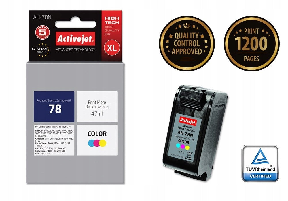 HP 78 Color Active Jet AH-78N ink cartridge Manufacturer code AH-78N