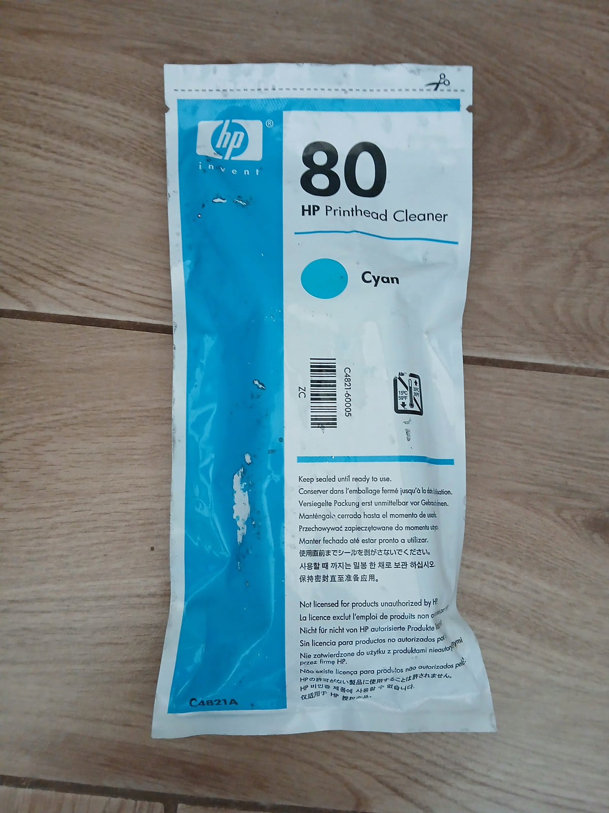 HP 80 Printhead Cleaner C4821A Cyan Original