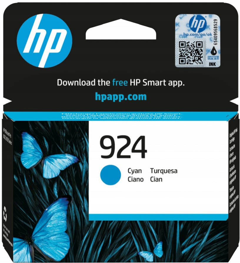 HP 924 Ink Cartridge 4K0U3NE#CE1 blue (cyan)