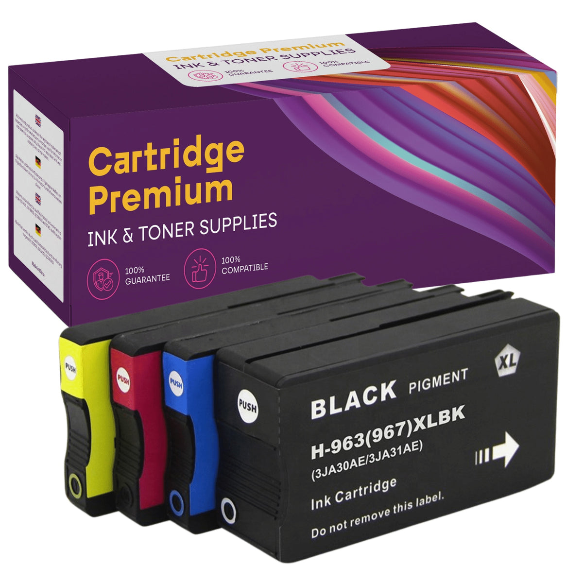 HP - 963XL 4-PACK, Pro 9010, 9013, 9020 Manufacturer CT Ink