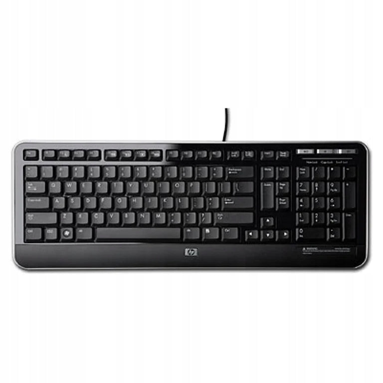 HP QY776AA Keyboard Office USB QWERTY English Black