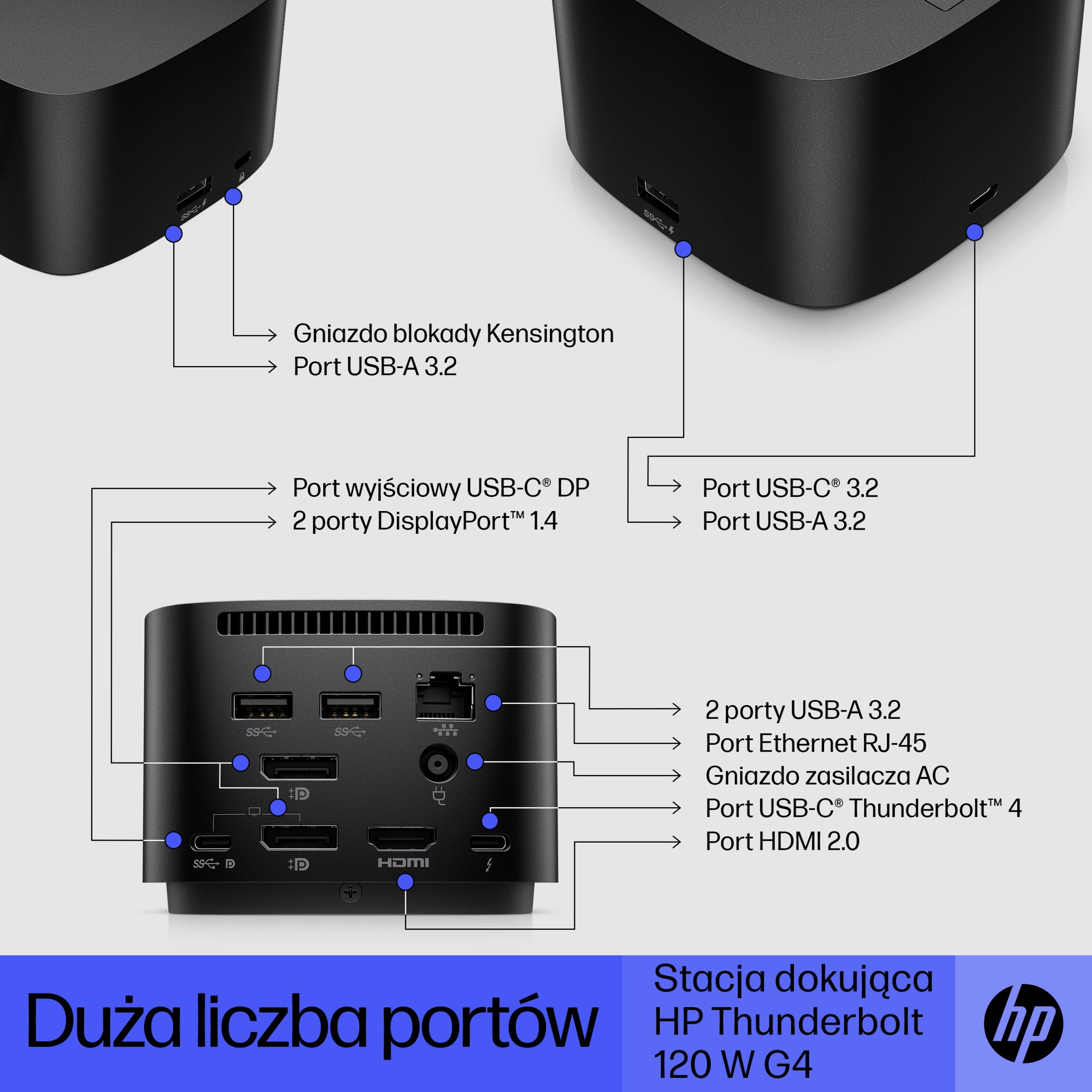 HP Thunderbolt 120 W G4 Docking Station Manufacturer HP