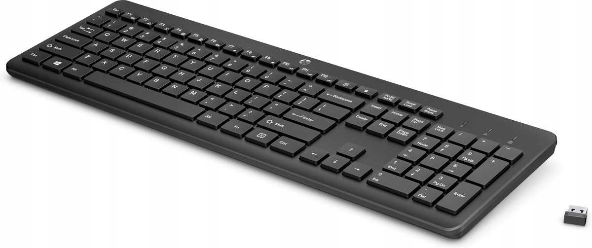 HP Wireless Keyboard 230 Black Full Size Membrane Keyboard layout US international (qwerty)