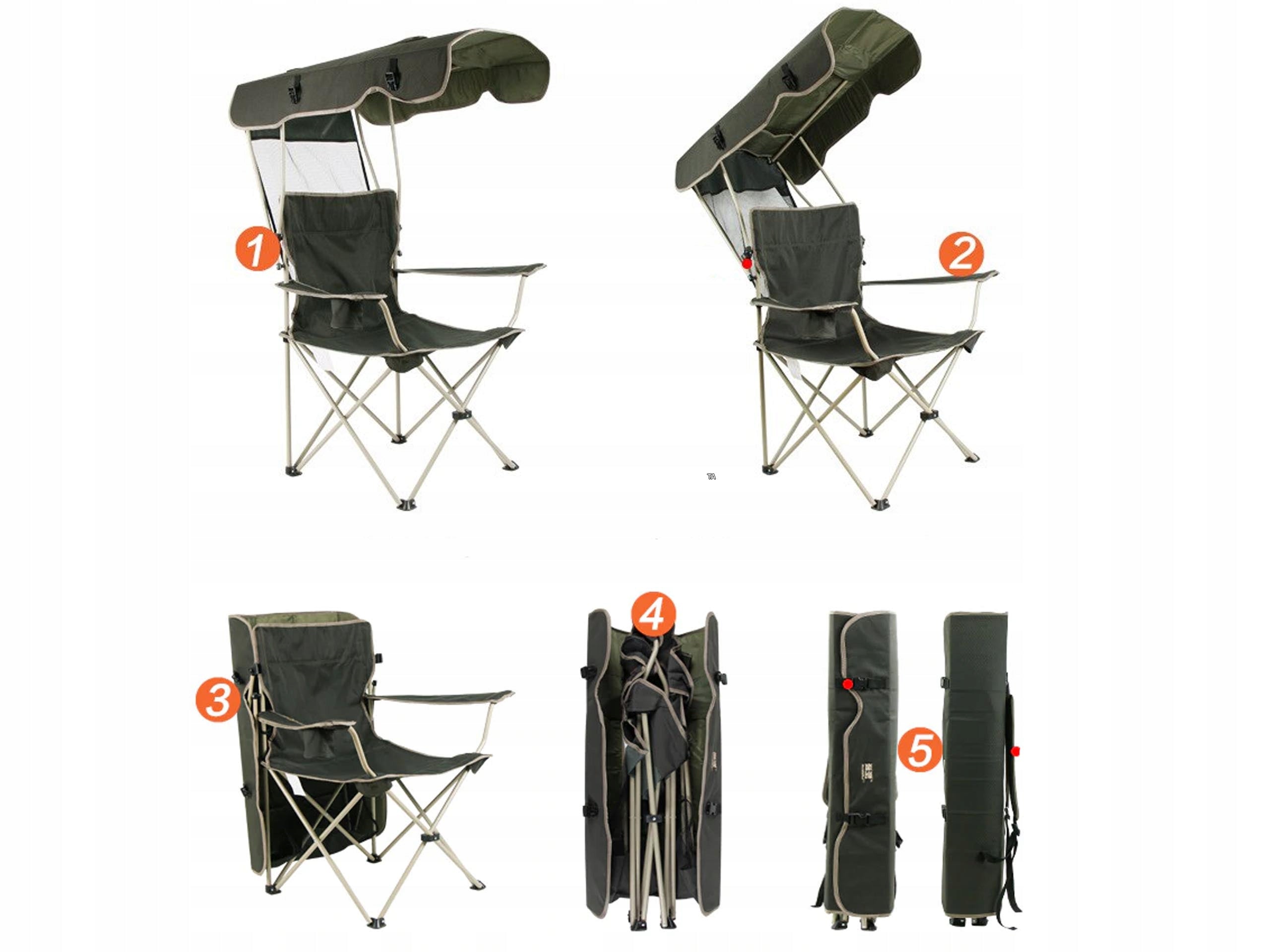 HQ HIKING CHAIR WITH VISOR CAMO FISHING CHAIR FOR FISHING Product weight with unit packaging 4.3 kg