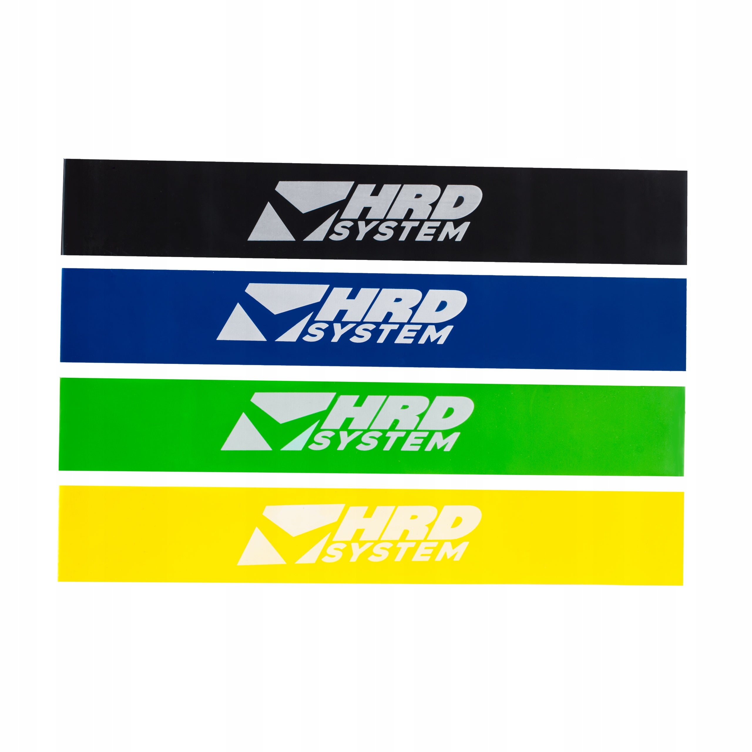 HRD SYSTEM RESISTANCE BANDS SET OF 4 COLORFUL RESISTANCE BANDS Color multicolor