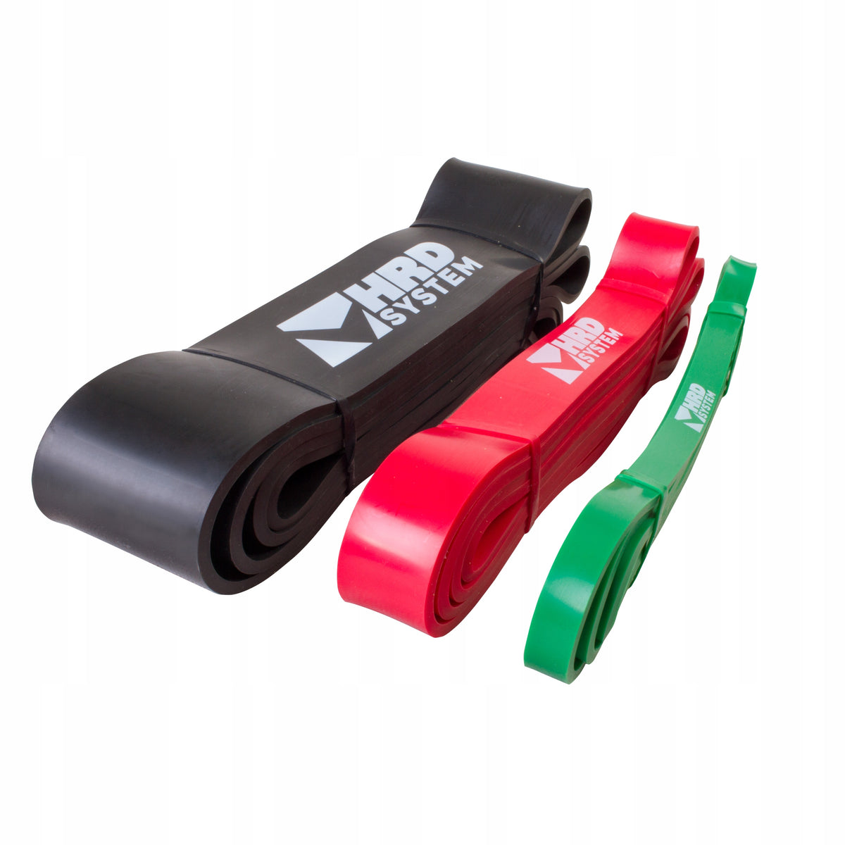 HRD SYSTEM SET OF RESISTANCE RUBBERS FOR EXERCISE POWERBANDS RUBBER BANDS SET Brand HRD System