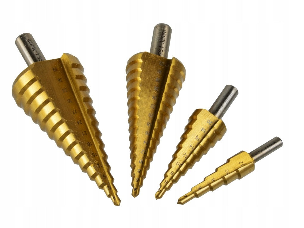 HSS 4pcs STEP CONICAL DRILL BIT