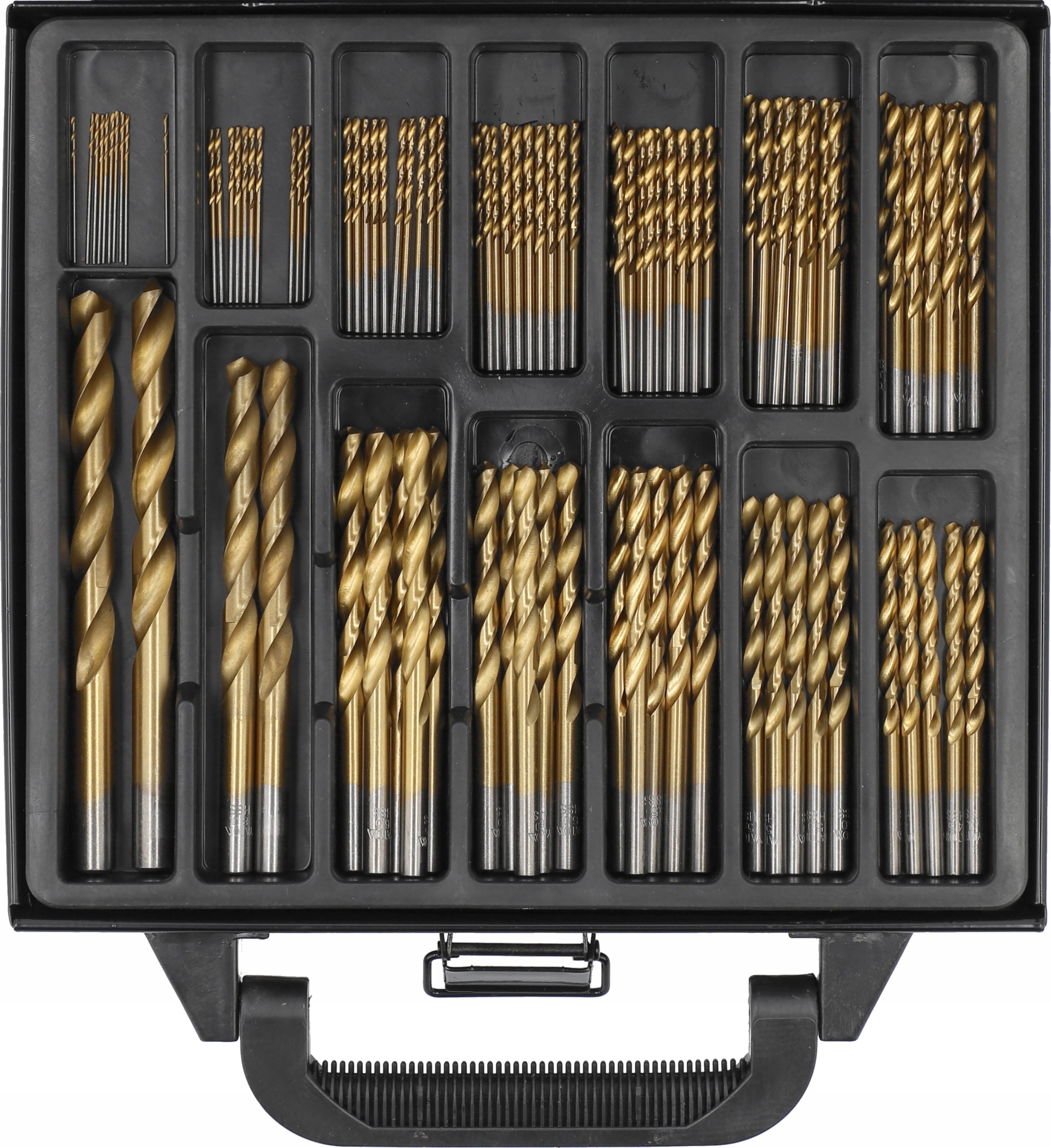 HSS DRILL BITS FOR METAL 1-10mm 99pcs YATO TITANIUM NITRIDE DRILL BIT SET Mounting type cylindrical