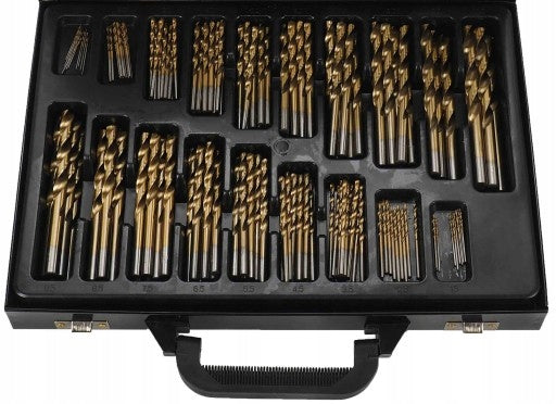 HSS-TIN Titanium Drill Bit Set 170pcs Suitcase Drill diameter 10 mm