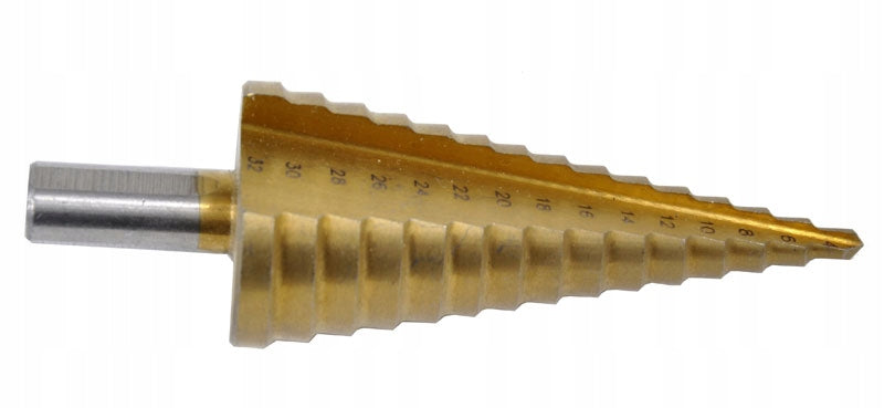HSS TiN 4-32mm GEKO G38500 Tapered Drill Bit Product weight with unit packaging 0.4 kg