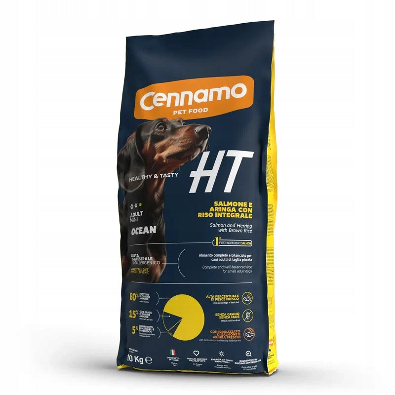 HT SUPER PREMIUM ADULT MINI OCEAN SALMON 1KG BAG * Cennamo *