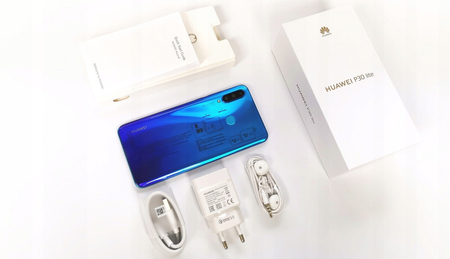 HUAWEI P30 LITE 6GB 128GB 3340mAh FULL SET Charger included no