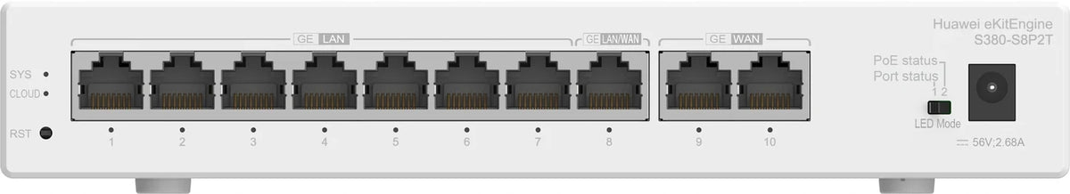HUAWEI eKit S380 Series S380-S8P2T Managed Gigabit Ethernet (10/100...