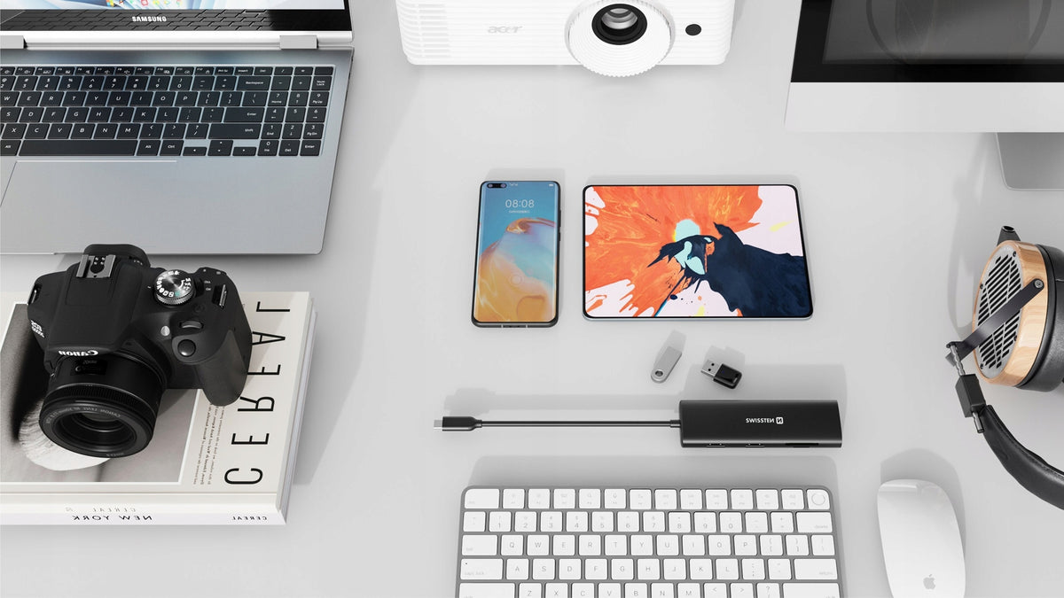 HUB 8in1 USB-C 100W HDMI 4K LAN RJ45 2x USB-A 1x USB-C SD MICRO SD SWISSTEN Manufacturer SWISSTEN
