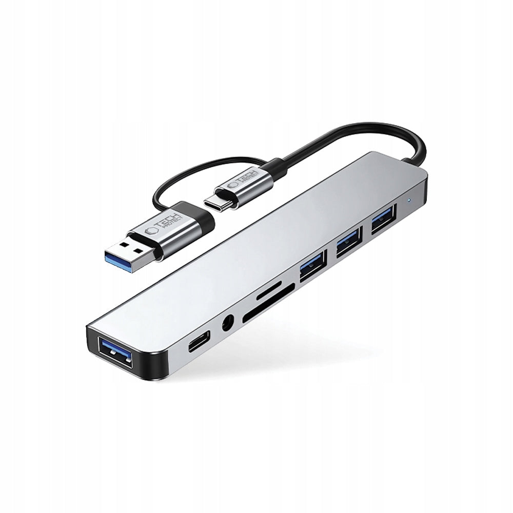 HUB ADAPTER SPLITTER USB-A 3.0 - USB-C TYPE-C AUDIO READER Manufacturer Tech-protect