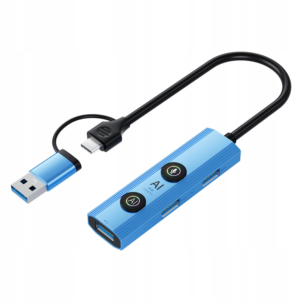 HUB ADAPTER USB SPLITTER FOR VOICE TRANSLATION WITH AI HUB