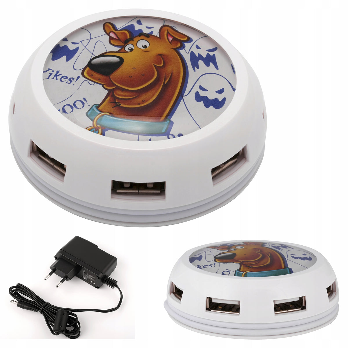 HUB Active with power supply 7x USB MODECOM UFO SCOOBY-DOO fast plug and play