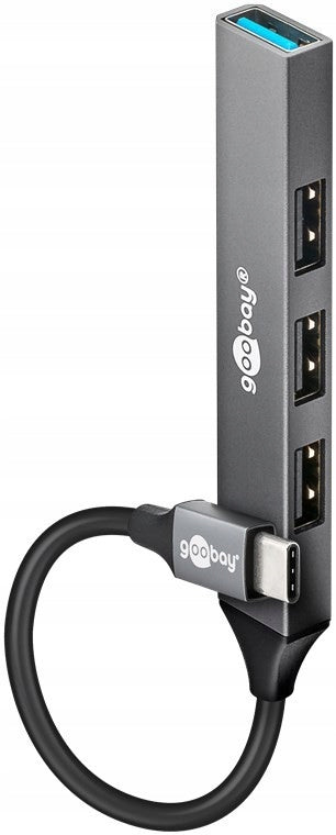 HUB Adapter 4-Port USB Hub, USB-C to USB-A, USB 3.2 Slim