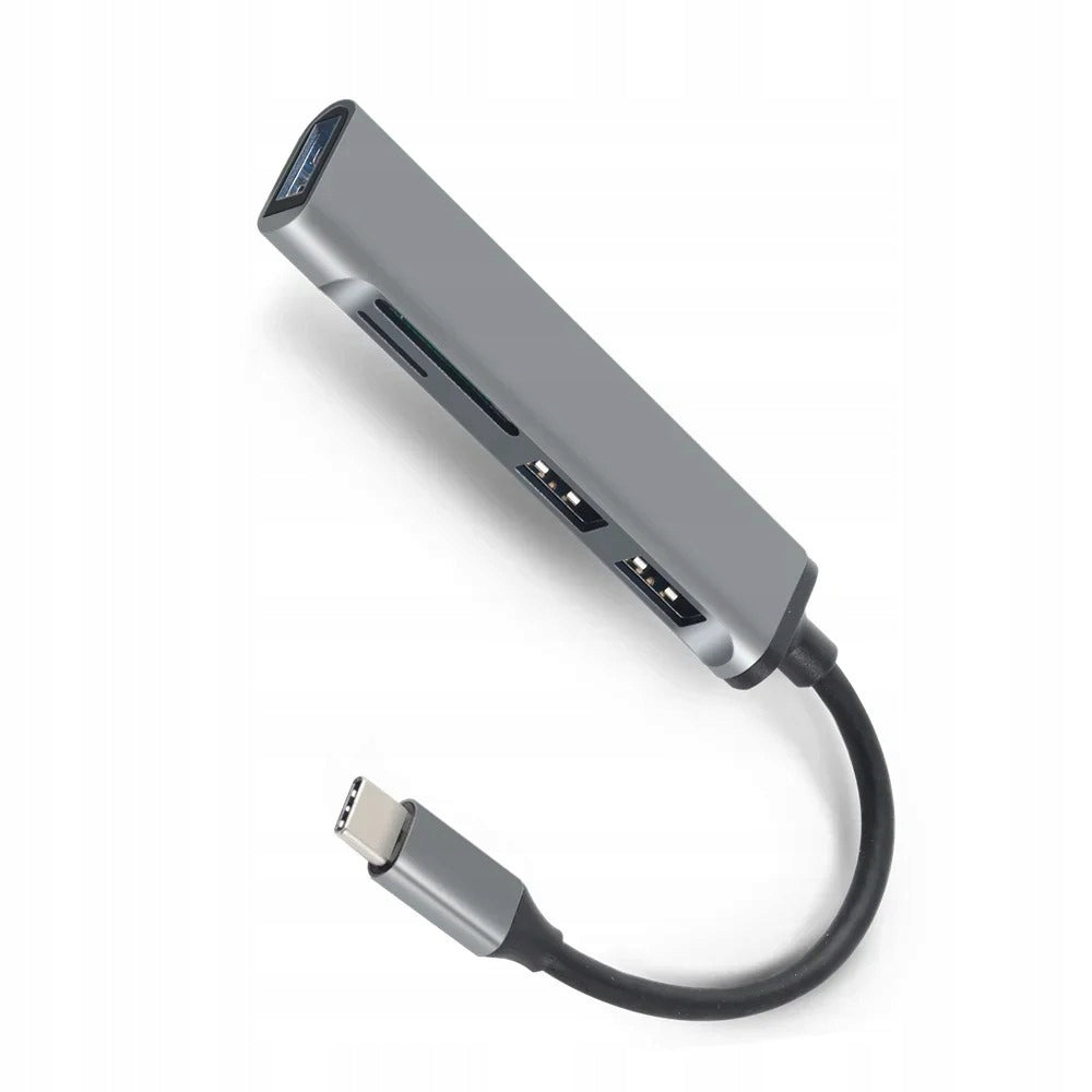 HUB Adapter 5in1 3x USB-A SD Card Reader MicroSD Packaging status original