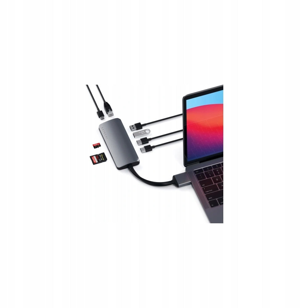 HUB Adapter Satechi USB-C Dual Multimedia Adapter for MacBook with Dual US Manufacturer Satechi