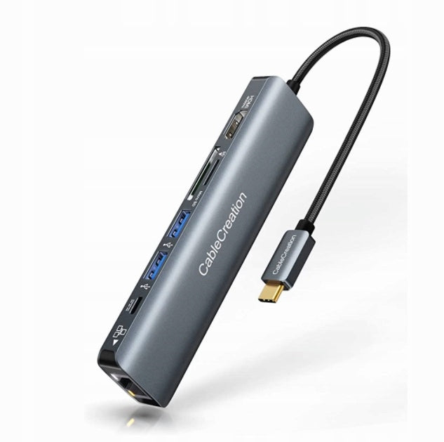 HUB DOCK MacBook AIR PRO M1 M2 M3 Thunderbolt USBC HDMI 4K 60Hz LAN USB 3.0