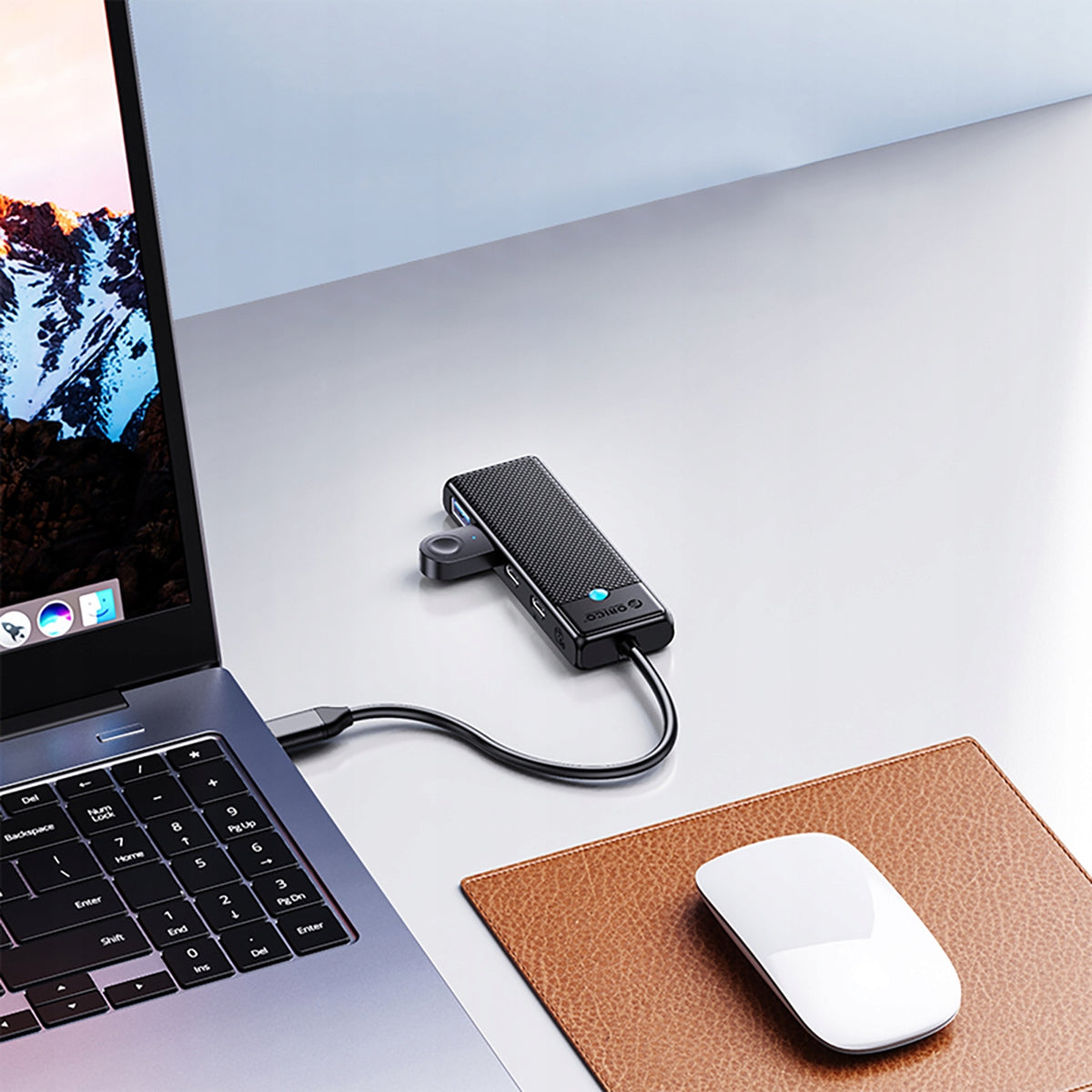 HUB DOCKING STATION 4x USB-A 3.0 5Gbps USB-C CABLE TYPE C SPLITTER ORICO Manufacturer code 6942227138309