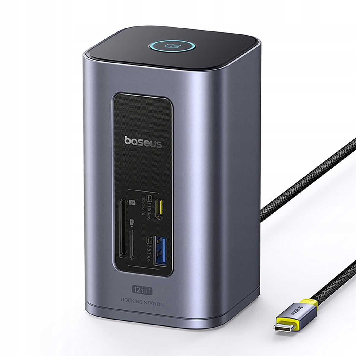 HUB Docking Station 12in1 USB-C USB-A HDMI RJ45 SD microSD 4K 60Hz PD 10Gb/s