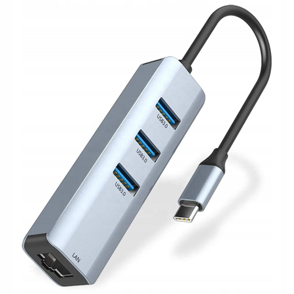 HUB Docking Station USB-C LAN Ethernet Adapter RJ45 Gigabit 1000 Mbps Packaging status original
