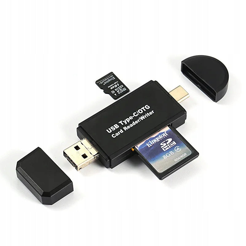 HUB Memory Card Reader 5in1 USB 2.0 USB-C MicroUSB to SD SDXC MicroSD SDHC Manufacturer WulkanCenPL