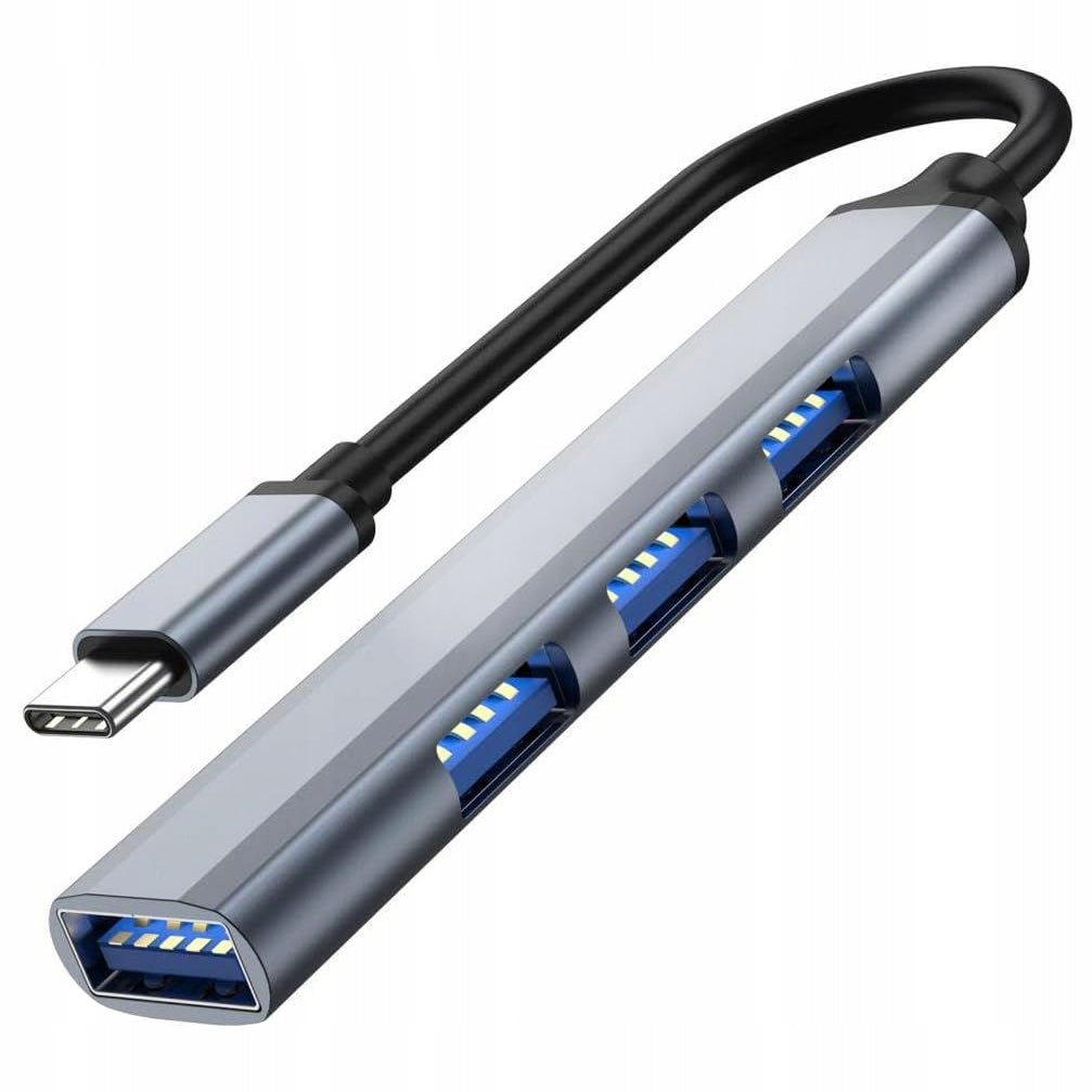 HUB SPLITTER ADAPTER USB-C TO 4x USB SPLITTER FOR PC MACBOOK LAPTOP